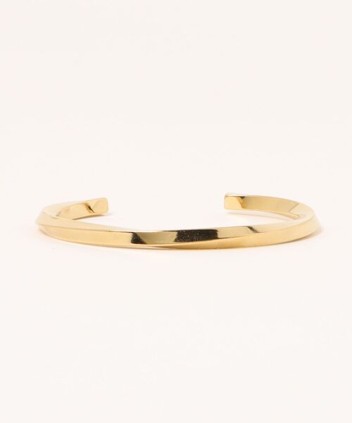 PARKS TOKYO SELECT（パークストウキョウセレクト）の「金属アレルギー対応 サージカルステンレス/316L ツイストメタルバングル｜ブレスレット（バングル/リストバンド・レディース・シルバー/ゴールド・FREE）」の7枚目の写真