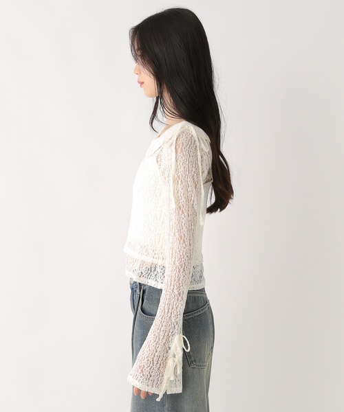 Heather（ヘザー）の「レースカーディガン/ビスチェ2P　581504（カーディガン/ボレロ・レディース・ブラック/アイボリー・FREE）」の19枚目の写真