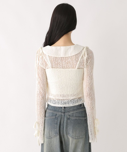 Heather（ヘザー）の「レースカーディガン/ビスチェ2P　581504（カーディガン/ボレロ・レディース・ブラック/アイボリー・FREE）」の20枚目の写真