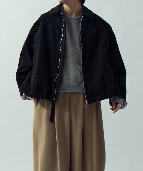 Lui's（ルイス）の「フェイクスウェードバルーンjkt ITTI exclusive（ブルゾン・メンズ・ブラウン/ブラック・FREE）」の3枚目の写真