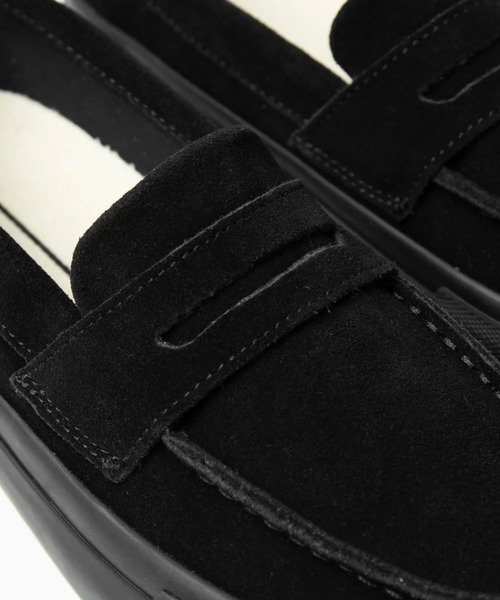 STANCLAN（スタンクラン）の「【STANCLAN】PENNY Suede Black Mono（スリッポン・メンズ・ブラック・24/27/28/26.5/27.5/24.5/23.5）」の7枚目の写真