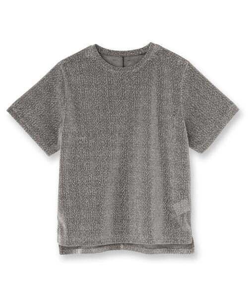 UNTITLED(アンタイトル)の「【洗える】ラメシアーTシャツ(Tシャツ/カットソー・レディース・ライトグレー/グレー/ブラック・48/44/04/02/00)」の22枚目の写真