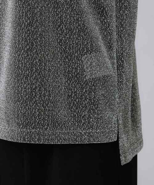 UNTITLED(アンタイトル)の「【洗える】ラメシアーTシャツ(Tシャツ/カットソー・レディース・ライトグレー/グレー/ブラック・48/44/04/02/00)」の15枚目の写真