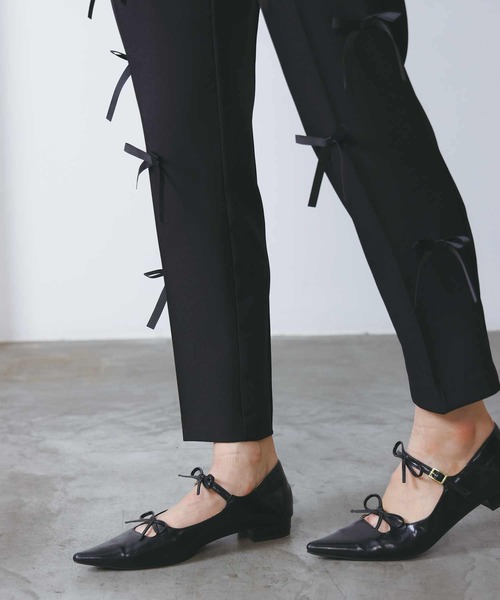 PICCIN(ピッチン)の「オールオーバーリボンパンツ(その他パンツ・レディース・ブラック・S/M/L)」の15枚目の写真