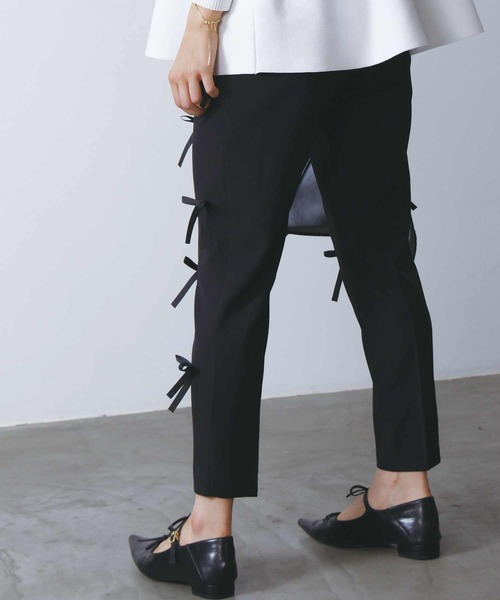 PICCIN(ピッチン)の「オールオーバーリボンパンツ(その他パンツ・レディース・ブラック・S/M/L)」の4枚目の写真
