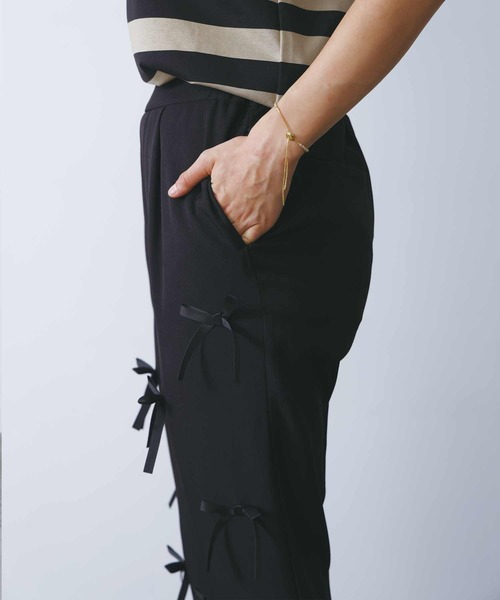 PICCIN(ピッチン)の「オールオーバーリボンパンツ(その他パンツ・レディース・ブラック・S/M/L)」の14枚目の写真