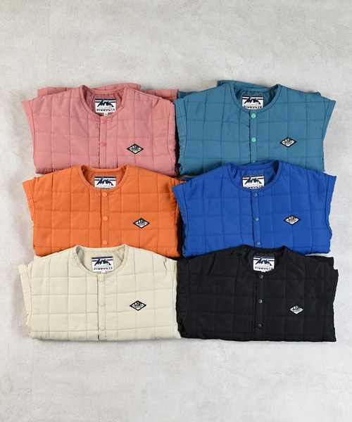 Life Support Products(ライフサポートプロダクツ)の「【マシンウォッシャブル】スクエアキルトノーカラージャケット(ノーカラージャケット・キッズ・アイボリー/オレンジ/ピンク/エメラルド/ブラック/ブルー・100/90/80/95/110/150/140/130/120)」の18枚目の写真