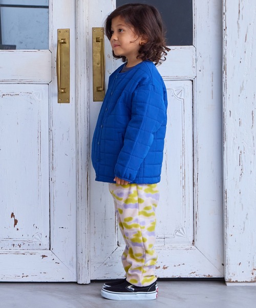 Life Support Products(ライフサポートプロダクツ)の「【マシンウォッシャブル】スクエアキルトノーカラージャケット(ノーカラージャケット・キッズ・アイボリー/オレンジ/ピンク/エメラルド/ブラック/ブルー・100/90/80/95/110/150/140/130/120)」の21枚目の写真