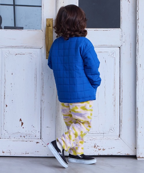 Life Support Products(ライフサポートプロダクツ)の「【マシンウォッシャブル】スクエアキルトノーカラージャケット(ノーカラージャケット・キッズ・アイボリー/オレンジ/ピンク/エメラルド/ブラック/ブルー・100/90/80/95/110/150/140/130/120)」の22枚目の写真