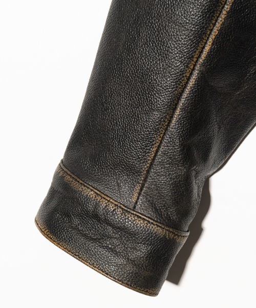 glamb☆BURK M-65☆本革スエード ジャケット オールレザー 黒 1 glamb☆