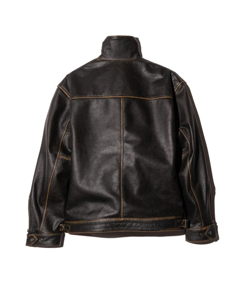 High Neck Leather Jacket / ハイネックレザージャケット