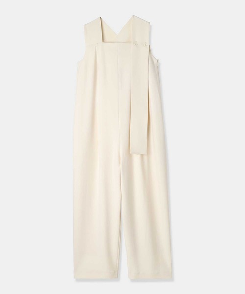 THE PERMANENT EYE（ザパーマネントアイ）の「【louren/ローレン】shoulder tie jump suit/ショルダータイジャンプスーツ/オールインワン（つなぎ/オールインワン・レディース・ブラック/アイボリー・M/S）」の2枚目の写真