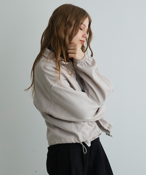 Mirette(ミレット)の「ボリュームスリーブショートブルゾン / Volume Sleeve Short Blouson(ブルゾン・レディース・ベージュ/グレー/ブラック・MEDIUM/SMALL)」の21枚目の写真