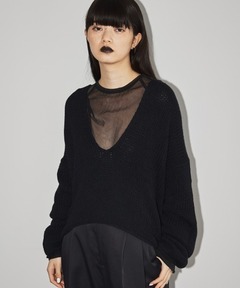 TODAYFUL/トゥデイフル】Uネックハンドニット（ニット/セーター