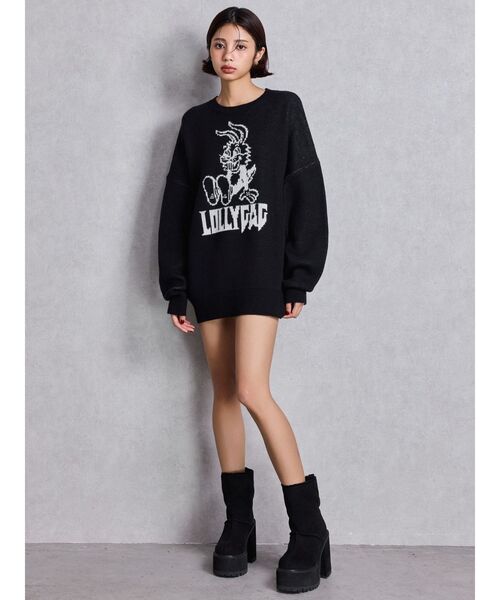 GYDA(ジェイダ)の「フェイクムートンplatformショートブーツ(ブーツ・レディース・ベージュ/ブラック・SMALL/MEDIUM/LARGE)」の4枚目の写真