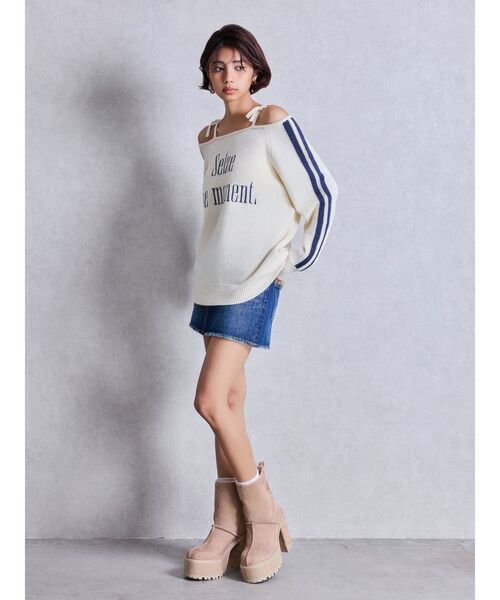 GYDA(ジェイダ)の「フェイクムートンplatformショートブーツ(ブーツ・レディース・ベージュ/ブラック・SMALL/MEDIUM/LARGE)」の13枚目の写真