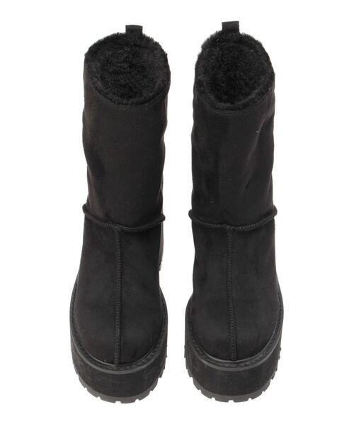 GYDA(ジェイダ)の「フェイクムートンplatformショートブーツ(ブーツ・レディース・ベージュ/ブラック・SMALL/MEDIUM/LARGE)」の20枚目の写真