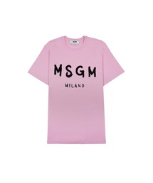 MSGM ロゴ Tシャツ ✩ ピンク 黒 ✩ 2枚セット MSGM エムエスジーエム ピンク フロントロゴ カットソー XS
