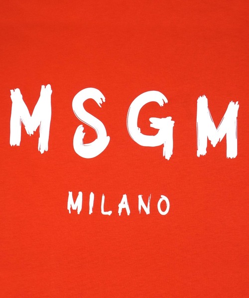 MSGM(エムエスジーエム)の「【NEW】MSGM ブラッシュロゴTシャツ(Tシャツ/カットソー・メンズ・ピンク/レッド・S/L/M)」の6枚目の写真