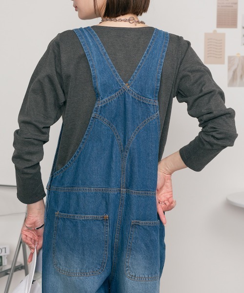 RCD(アールシーディー)の「無地ロングボートネックTシャツ(Tシャツ/カットソー・レディース・ホワイト/ブラック/ネイビー/チャコールグレー/杢グレー/カーキ/グレイッシュベージュ/ブルーグレー/ピンク系その他・LL/3L/4L/M/L)」の17枚目の写真