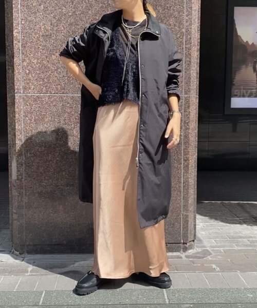 ear PAPILLONNER（イアパピヨネ）の「ベスト付き馬刺しゅうコート【SUM1 STYLE(スミスタイル)】（その他アウター・レディース・ホワイト系その他/ブラック/キャメル・FREE）」の10枚目の写真