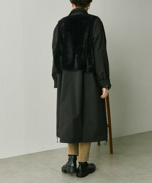 セール】ベスト付き馬刺しゅうコート【SUM1 STYLE(スミスタイル