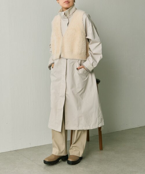 美品✨スミスタイル イアパピヨネ キルティングベスト付3way馬刺繍