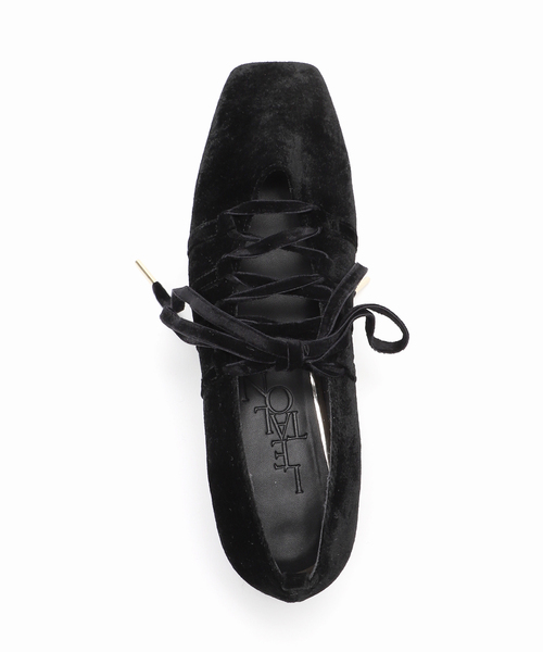 セール】《追加》3cmスクエアレースアップパンプス（パンプス）｜LE