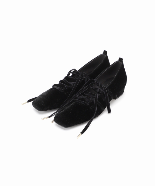 セール】《追加》3cmスクエアレースアップパンプス（パンプス）｜LE