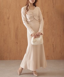 Lace Ladies | ホルターネック マーメイド セットアップ風 ニット ワンピース(ワンピース)