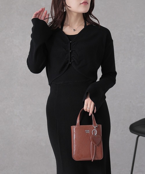 Lace Ladies(レースレディース)の「ホルターネック マーメイド セットアップ風 ニット ワンピース(ワンピース・レディース・ベージュ/ブラック/チャコールグレー・FREE/S)」の18枚目の写真