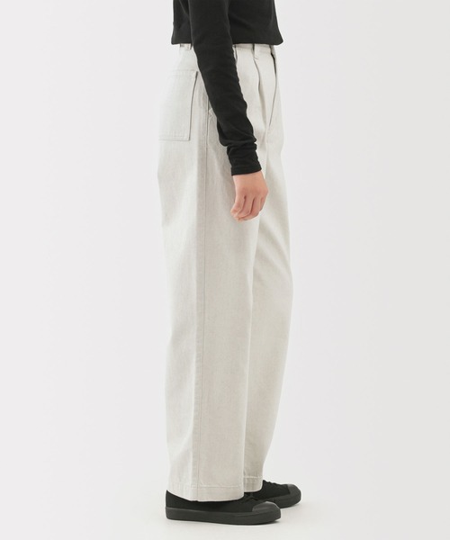 MUJI Labo(ムジラボ)の「〔MUJI Labo〕婦人 再生コットン混パンツ(その他パンツ・レディース・オフホワイト・27inch/26inch/25inch/24inch)」の4枚目の写真