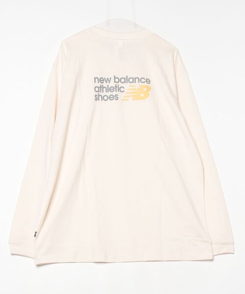 NEW BALANCE(ニューバランス)の「Athletics プレミアムロゴロングスリーブTシャツ(Tシャツ/カットソー・メンズ・ライトベージュ/コバルトブルー・LARGE/X-LARGE/XX-LARGE/SMALL/MEDIUM)」の4枚目の写真