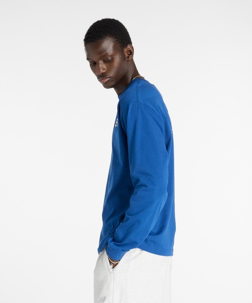 NEW BALANCE(ニューバランス)の「Athletics プレミアムロゴロングスリーブTシャツ(Tシャツ/カットソー・メンズ・ライトベージュ/コバルトブルー・LARGE/X-LARGE/XX-LARGE/SMALL/MEDIUM)」の5枚目の写真
