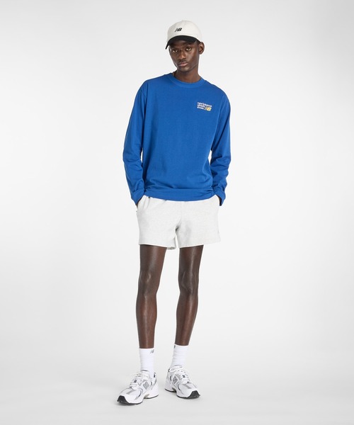 NEW BALANCE(ニューバランス)の「Athletics プレミアムロゴロングスリーブTシャツ(Tシャツ/カットソー・メンズ・ライトベージュ/コバルトブルー・LARGE/X-LARGE/XX-LARGE/SMALL/MEDIUM)」の13枚目の写真
