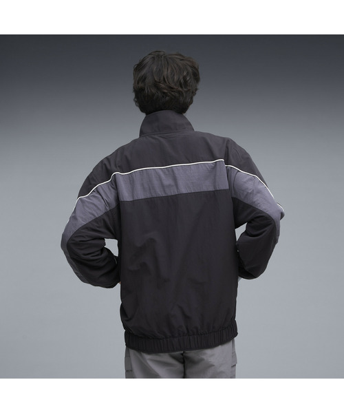 PUMA（プーマ）の「PUMA プーマ メンズ CORE HERITAGE ラインド ジャケット（ブルゾン・メンズ・ブラック/ダークグレー/ピンク系その他2・SMALL/MEDIUM/LARGE/X-LARGE/XX-LARGE）」の4枚目の写真