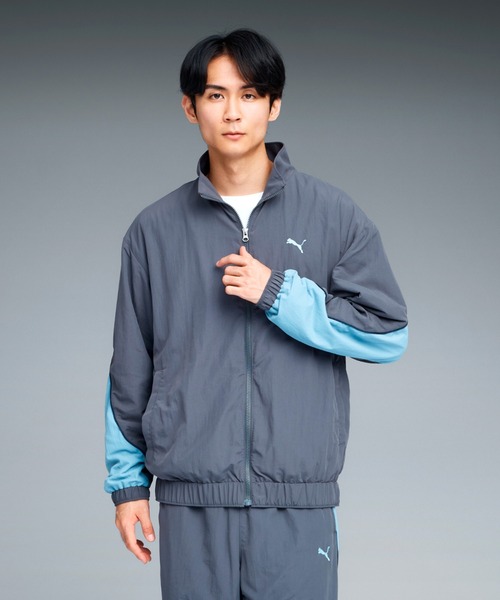 PUMA プーマ Y2K ナイロンジャケット メッシュ裏地 ブルー メンズ L PUMA プーマ Y2K ナイロンジャケット メッシュ裏地 ブルー メンズ L