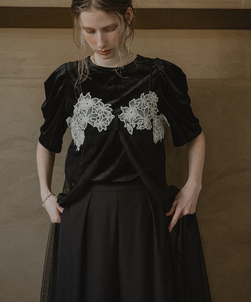 Layered velor dress（パンツドレス）｜et.UNiVER（エト