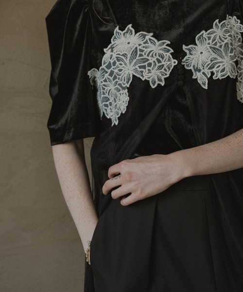 et.UNiVER Layered velordress ベロアドレス Lサイズ 美品】Layered velordress ベロアドレス et.UNiVER - メルカリ