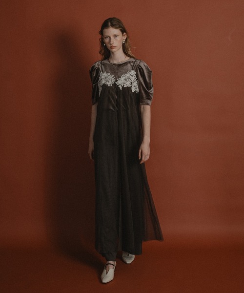 Layered velor dress（パンツドレス）｜et.UNiVER（エト