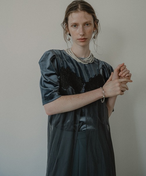 Layered velor dress（パンツドレス）｜et.UNiVER（エトユニベール）の