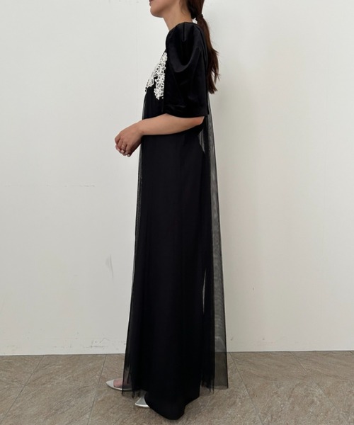 Layered velor dress（パンツドレス）｜et.UNiVER（エトユニベール）の