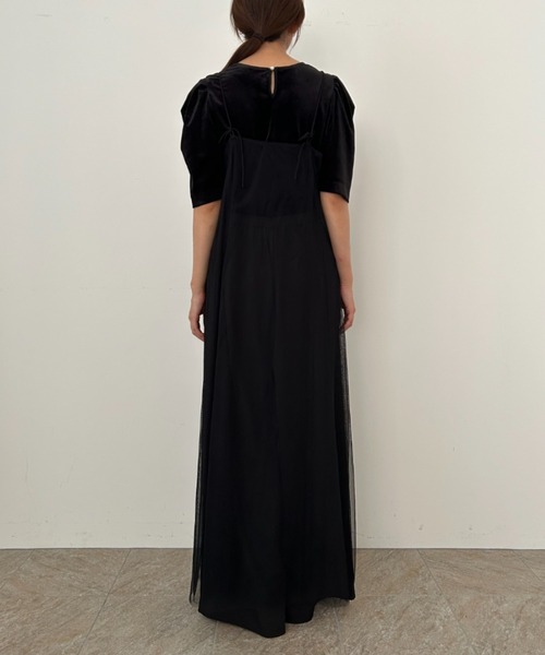 Layered velor dress（パンツドレス）｜et.UNiVER（エトユニベール）の