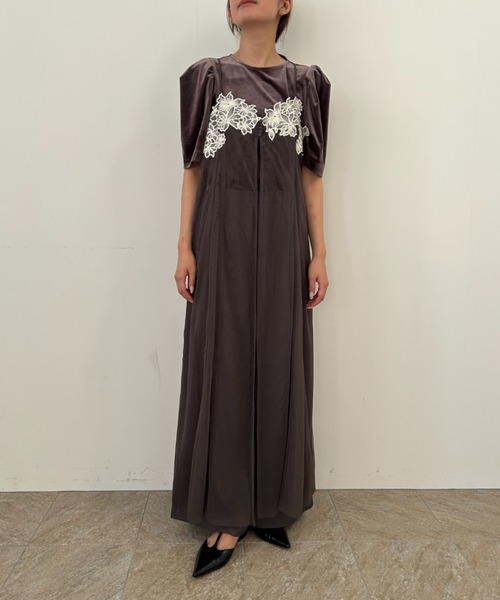Layered velor dress（パンツドレス）｜et.UNiVER（エト