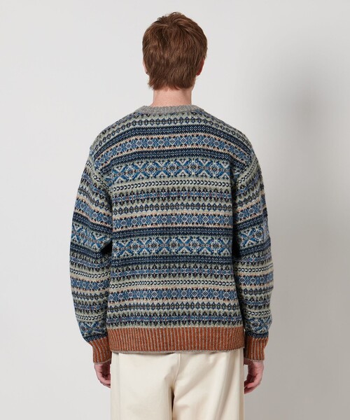 LOEFF(ロエフ)の「<LOEFF>ブルーバード ジャガード ニット プルオーバー UNISEX(ニット/セーター・レディース・ロイヤルブルー・2/0)」の11枚目の写真