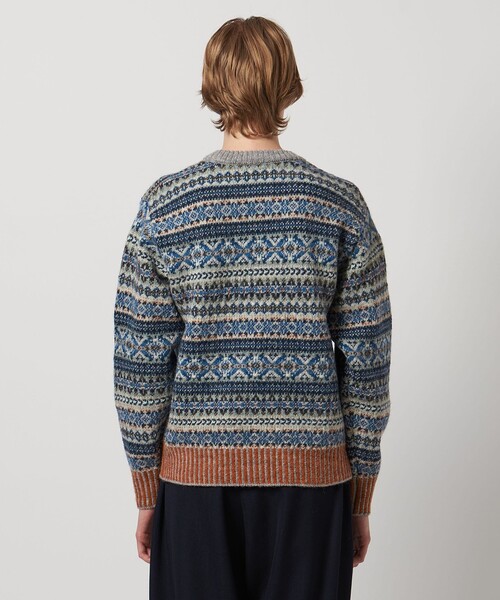 LOEFF(ロエフ)の「<LOEFF>ブルーバード ジャガード ニット プルオーバー UNISEX(ニット/セーター・レディース・ロイヤルブルー・2/0)」の15枚目の写真