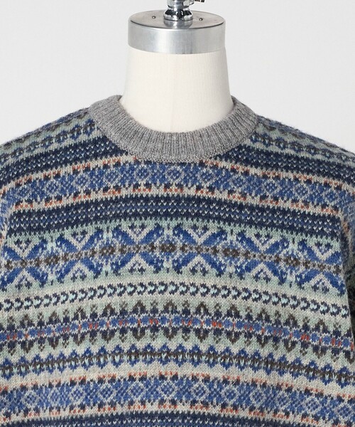 LOEFF(ロエフ)の「<LOEFF>ブルーバード ジャガード ニット プルオーバー UNISEX(ニット/セーター・レディース・ロイヤルブルー・2/0)」の17枚目の写真