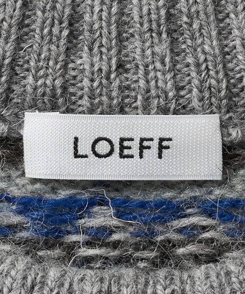 LOEFF(ロエフ)の「<LOEFF>ブルーバード ジャガード ニット プルオーバー UNISEX(ニット/セーター・レディース・ロイヤルブルー・2/0)」の21枚目の写真
