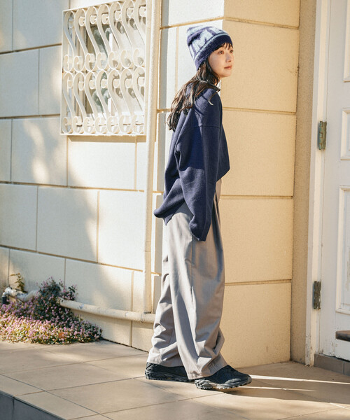 FREAK'S STORE(フリークスストア)の「限定展開 UMBRO × FREAK'S STORE/アンブロ 別注 POLO KNIT/ポロ ニットカーディガン/ポロ襟(ニット/セーター・レディース・オフホワイト/ネイビー/ブラウン・フリ-)」の10枚目の写真