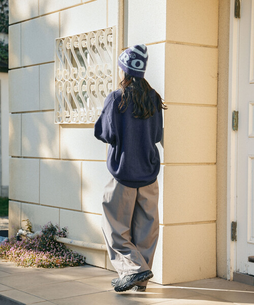 FREAK'S STORE(フリークスストア)の「限定展開 UMBRO × FREAK'S STORE/アンブロ 別注 POLO KNIT/ポロ ニットカーディガン/ポロ襟(ニット/セーター・レディース・オフホワイト/ネイビー/ブラウン・フリ-)」の11枚目の写真